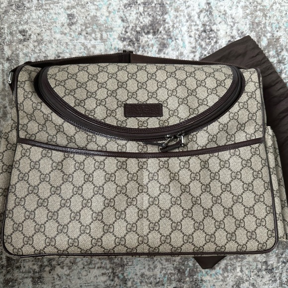 Gucci Brown GG Supreme Coated Canvas Diaper Bag (2019) - Picture 2 of 15
